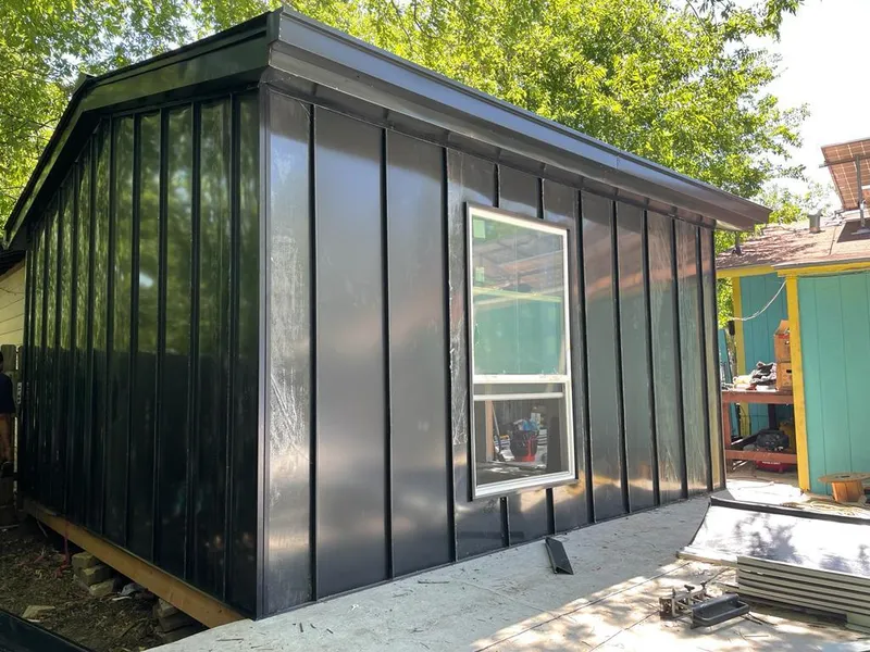 Black standing seam metal wall panels for Roof Inspection in Maidencreek